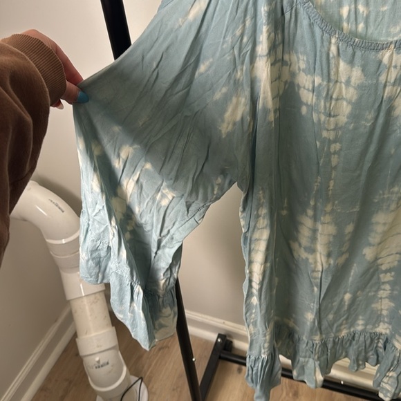 Revolve Tiare Hawaii Hana Grey Blue Smoke Tie Dye Dress Size One Size - Picture 3 of 7